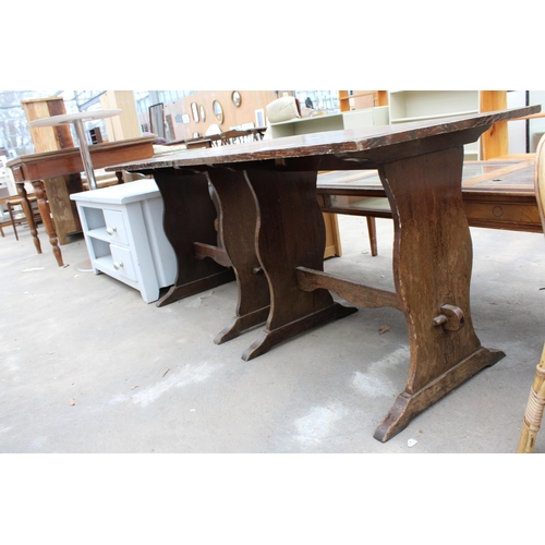 2787 - A PAIR OF MODERN PUB TABLES, 30