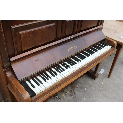 3045 - A ROLAND WARNER (LONDON) UPRIGHT PIANO