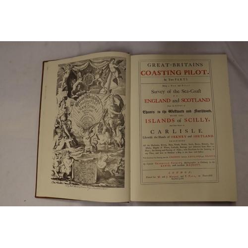 12 - GREAT BRITAINS COASTING PILOT IN TWO PARTS BEING A NEW AND EXACT SURVEY OF THE SEA COAST. REPRINT OF... 