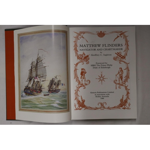 13 - MATTHEW FLINDERS NAVIGATION AND CHART MAKER BY GEOFREY C.INGLETON, GENESIS PUBLICATION 1986, MARINE ... 