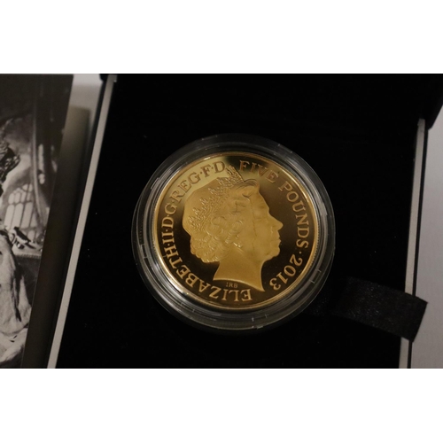 358 - THE ROYAL MINT  2013  .925 AG PLATED WITH FINE GOLD . WEIGHT IS 28.28 GRMS  THE 60TH ANNIVERSARY OF ... 