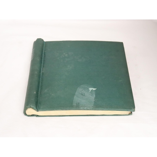 375 - A GREEN LOOSE LEAF ALBUM HOUSING GB AND COMMONWEALTH STAMPS QV - GVI, NO QEII. GVI DEFINITIVE SETS N... 