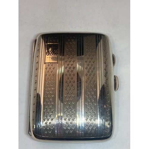 608 - A HALLMARKED BIRMINGHAM SILVER CIGARETTE CASE