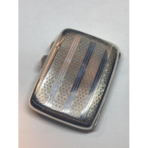 608 - A HALLMARKED BIRMINGHAM SILVER CIGARETTE CASE