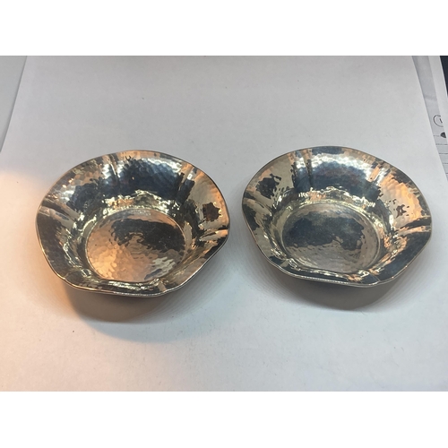 80 - TWO STERLING SILVER CIRCULAR DISHES