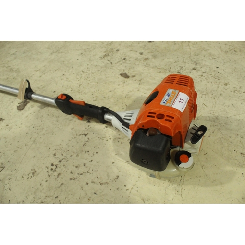 11 - STIHL KM100 POLE HEDGE TRIMMER NO VAT