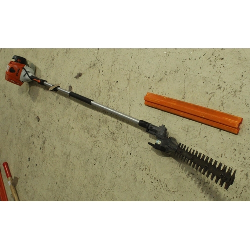 11 - STIHL KM100 POLE HEDGE TRIMMER NO VAT