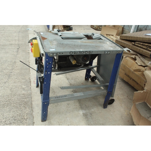 113 - SAW BENCH  110 VOLT  NO  VAT