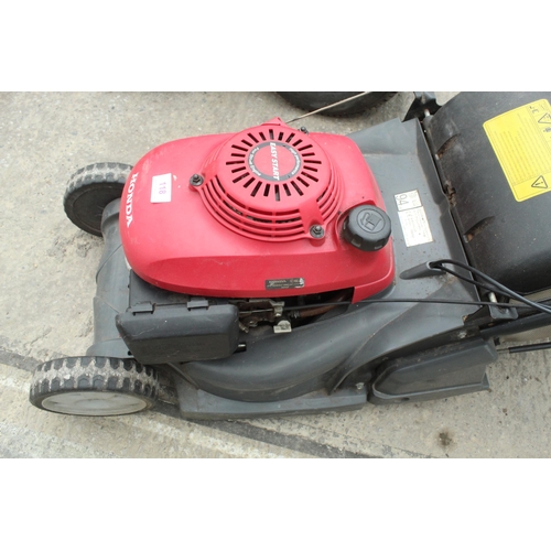 118 - HONDA EASY START LAWN  MOWER  NO VAT