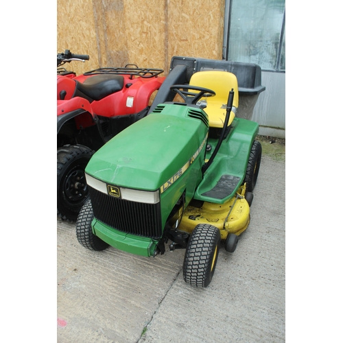 120 - JOHN DEERE LX176 RIDE ON MOWER  IN WORKING ORDER NO VAT