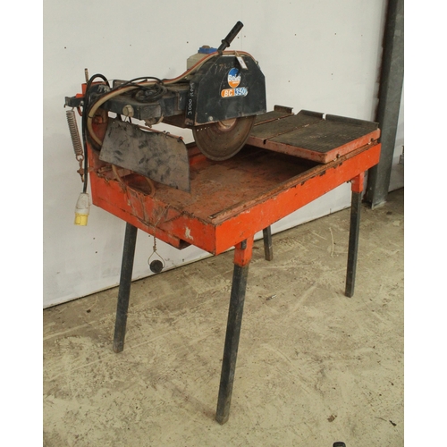 16 - BELLE  BC BRICK AND SLAB CUTTER IN GOOD WORKING ORDER  NO VAT