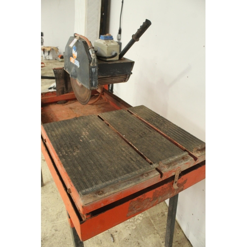 16 - BELLE  BC BRICK AND SLAB CUTTER IN GOOD WORKING ORDER  NO VAT