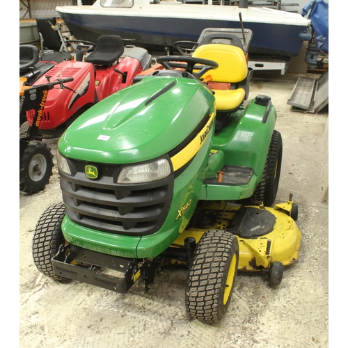 161 - JOHN DEERE W540 RIDE ON LAWN MOWER 678.0 HOURS (KEY IN OFFICE)  NO VAT