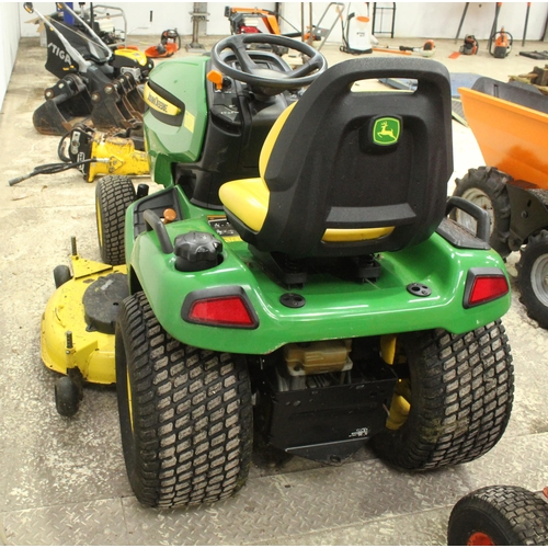 161 - JOHN DEERE W540 RIDE ON LAWN MOWER 678.0 HOURS (KEY IN OFFICE)  NO VAT