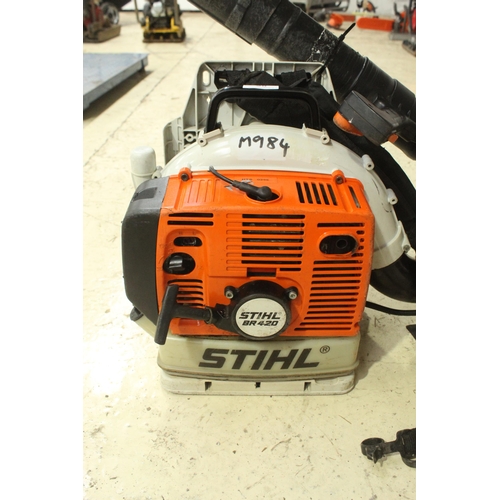 20 - STIHL BR420 BACK PACK  NO VAT