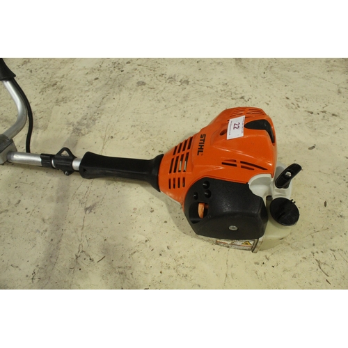 22 - STIHL COW HANDLE STRIMMER  NO VAT