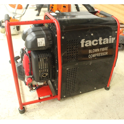 23 - FACT AIR BLOW FIBRE COMPRESSOR WITH HONDA GXH 50 ENGINE NO VAT