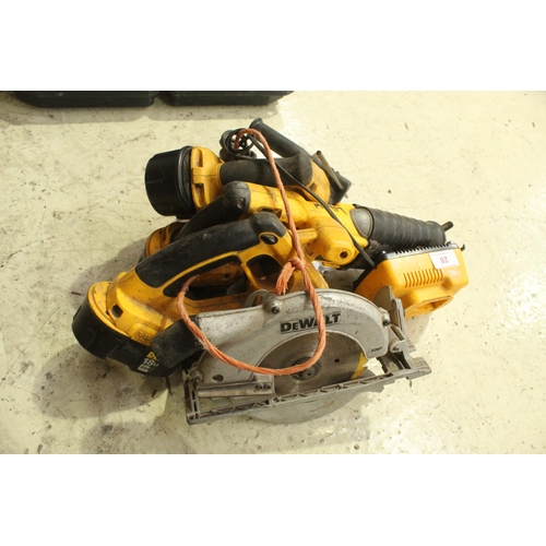 28 - DEWALT SDS DRILL /RECIPROCATING SAW/CIRCULAR SAW CHARGER  NO VAT