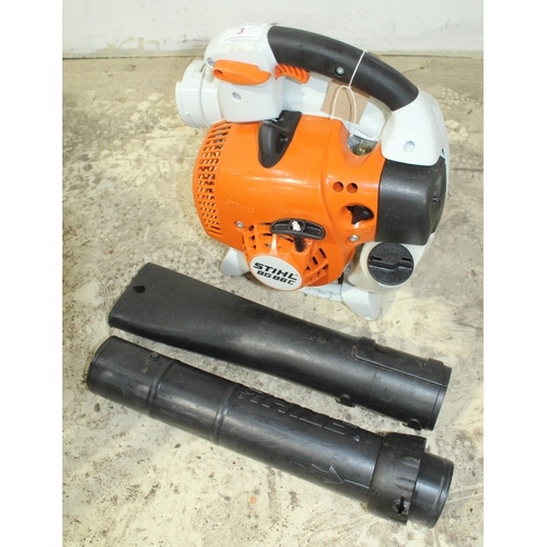 3 - STIHL BG86C LEAF BLOWER AS NEW IN GOOD WORKING ORDER  NO VAT