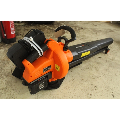 39 - YARDFORCE LEAF BLOWER AND BATTERY CHARGER  NO VAT