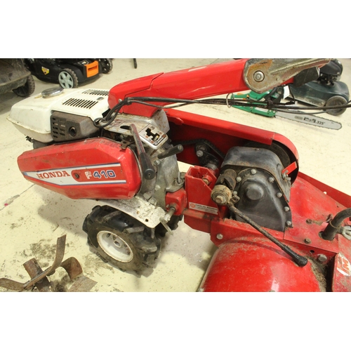 43 - HONDA F410 ROTAVATOR IN WORKING ORDER  NO VAT