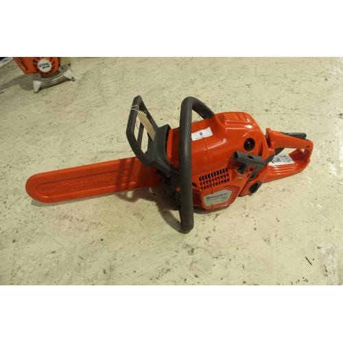 6 - HUSQVARNA 135 CHAINSAW AS NEW IN GOOD WORKING ORDER  NO VAT