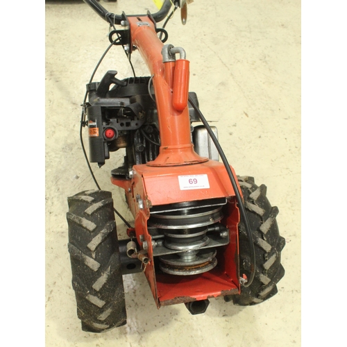 69 - GARDEN ROTAVATOR WITH BIGGS & STRATTON QUANTUM XM 50 ENGINE  NO VAT