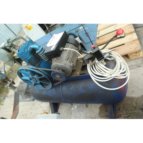 90 - AIR COMPRESSOR 230V SINGLE PHASE 16 AMP FULL WORKING ORDER  NO VAT