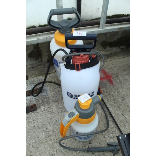 350 - 3 BOTTLE SPRAYERS  NO VAT