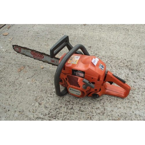 568 - HUSQVARNA 142 CHAINSAW IN WORKING ORDER  NO VAT