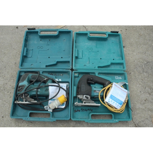 578 - 2 MAKITA JIGSAW 110V IN WORKING ORDER  + VAT