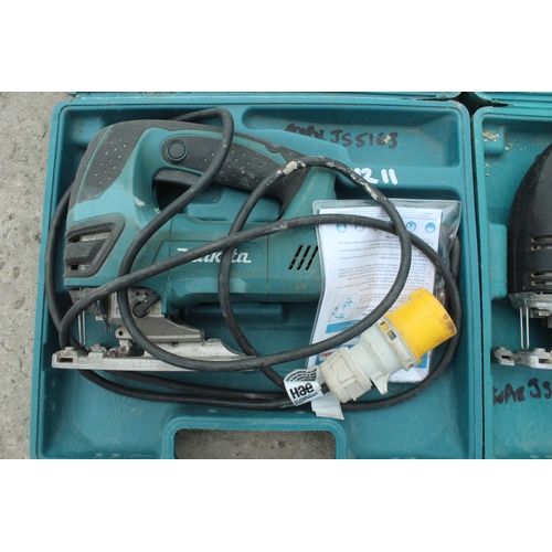 578 - 2 MAKITA JIGSAW 110V IN WORKING ORDER  + VAT