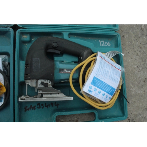 578 - 2 MAKITA JIGSAW 110V IN WORKING ORDER  + VAT