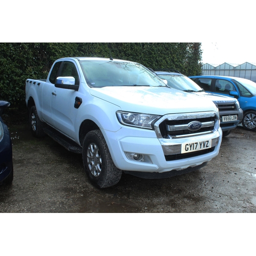 182 - FORD RANGER KING CAB  XLT 4 X 4 TDCI GY17YVZ FIRST REG 5/7/17 ONE OWNER FROM NEW DIRECT FROM A COMPA... 