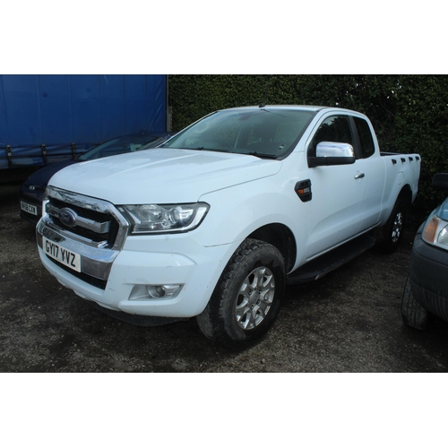 182 - FORD RANGER KING CAB  XLT 4 X 4 TDCI GY17YVZ FIRST REG 5/7/17 ONE OWNER FROM NEW DIRECT FROM A COMPA... 