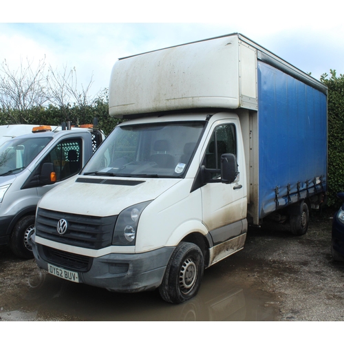 184 - VOLKSWAGEN CRAFTER DIESEL MANUAL WITH TWO DOORS MOT UNTIL 27 JUNE 24  REG: DY62BUV  GOOD RUNNER, SAM... 