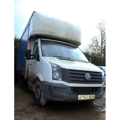 184 - VOLKSWAGEN CRAFTER DIESEL MANUAL WITH TWO DOORS MOT UNTIL 27 JUNE 24  REG: DY62BUV  GOOD RUNNER, SAM... 