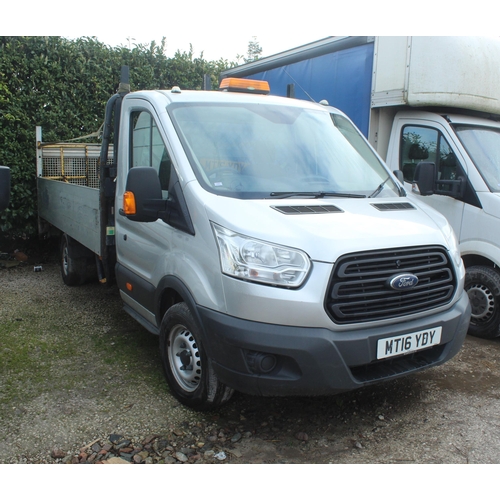 185 - FORD TRANSIT DROP SIDE MT16YDY ONE OWNER FROM NEW DIRECT FROM A COMPANY 12 MONTHS MOT + VAT WHILST A... 