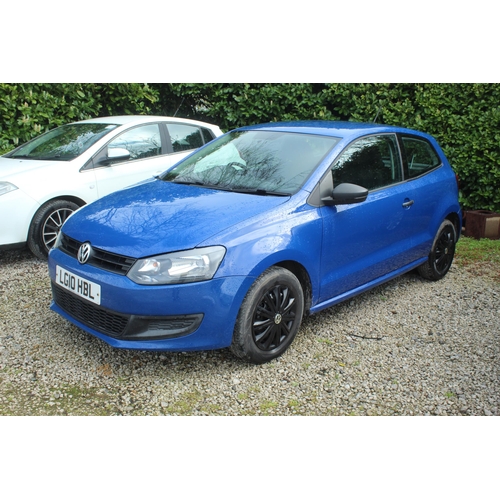 188 - BLUE VOLKSWAGEN POLO S60 MANUAL PETROL WITH 3 DOORS MILEAGE 119550 MOT UNTIL 7 JUNE 24 FIRST REGISTE... 