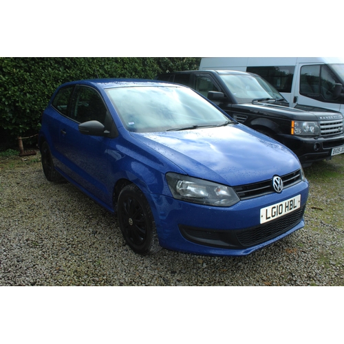 188 - BLUE VOLKSWAGEN POLO S60 MANUAL PETROL WITH 3 DOORS MILEAGE 119550 MOT UNTIL 7 JUNE 24 FIRST REGISTE... 