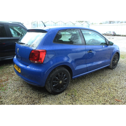 188 - BLUE VOLKSWAGEN POLO S60 MANUAL PETROL WITH 3 DOORS MILEAGE 119550 MOT UNTIL 7 JUNE 24 FIRST REGISTE... 