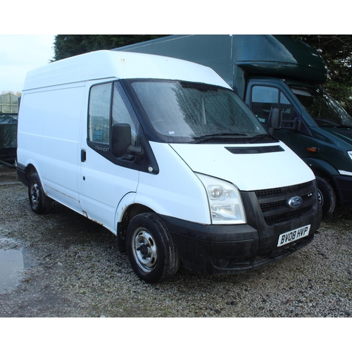 191 - FORD TRANSIT 85 T280S FWD PANEL VAN BV08HVP FIRST REG 1/3/08 MOT 22/11/24 RUNS DRIVES NEW TURBO CART... 