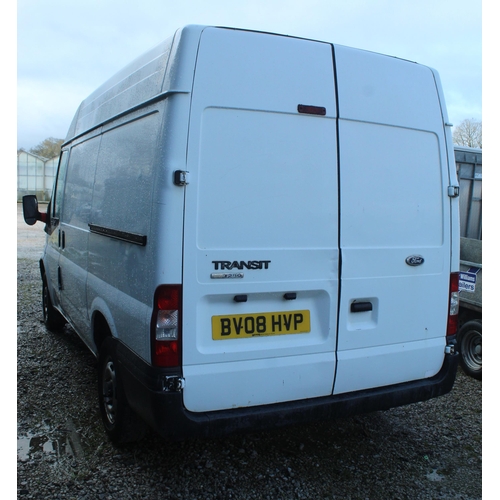 191 - FORD TRANSIT 85 T280S FWD PANEL VAN BV08HVP FIRST REG 1/3/08 MOT 22/11/24 RUNS DRIVES NEW TURBO CART... 