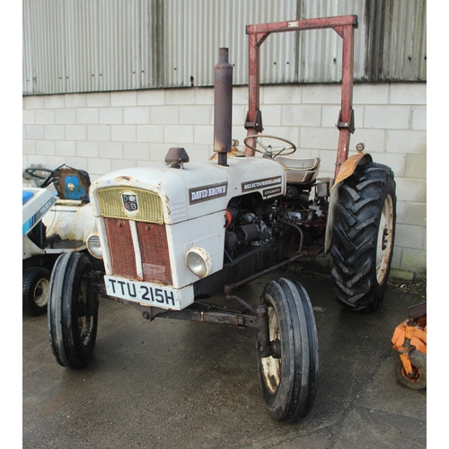 200 - 1970 DAVID BROWN 780 SELECTAMATIC TRACTOR TTU 215H WITH ORIGINAL LOG BOOK & V5 & ORIGINAL INSTRUCTIO... 