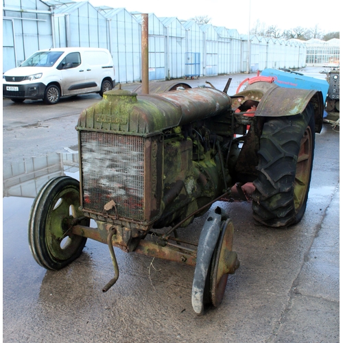 201 - FORDSON TRACTOR WIDE WING, RESTORATION PROJECT UNSURE OF MODEL AND YEAR, NO LOG BOOK AND NO KEYS.  S... 