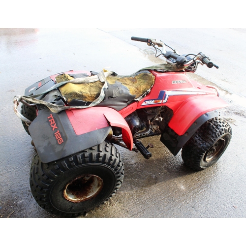 206 - HONDA TRX 125 QUAD BIKE NO VAT