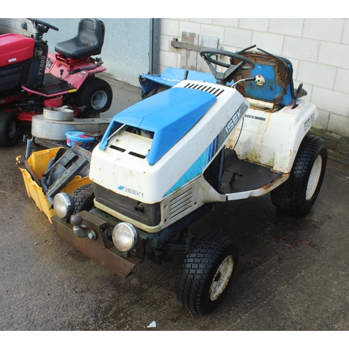 208 - ISEK SG15 MINI TRACTOR WITH ATTACHMENTS (NON RUNNER) NO VAT