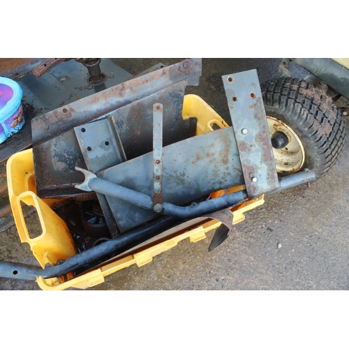 208 - ISEK SG15 MINI TRACTOR WITH ATTACHMENTS (NON RUNNER) NO VAT