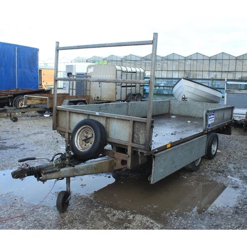 227 - IFOR WILLIAMS LM125G TWIN AXLE DROP SIDE TRAILER + VAT