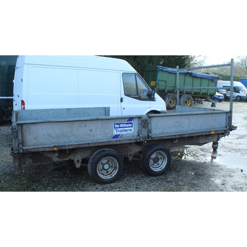 227 - IFOR WILLIAMS LM125G TWIN AXLE DROP SIDE TRAILER + VAT